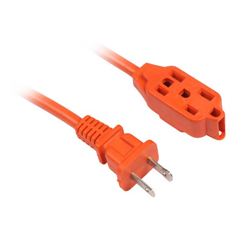 کابل های افزودنی چند خروجی در فضای باز نارنجی روشن با دوشاخه دوشاخه US FP-670,FP-671